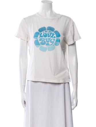 RE/DONE Graphic Print Crew Neck T-Shirt