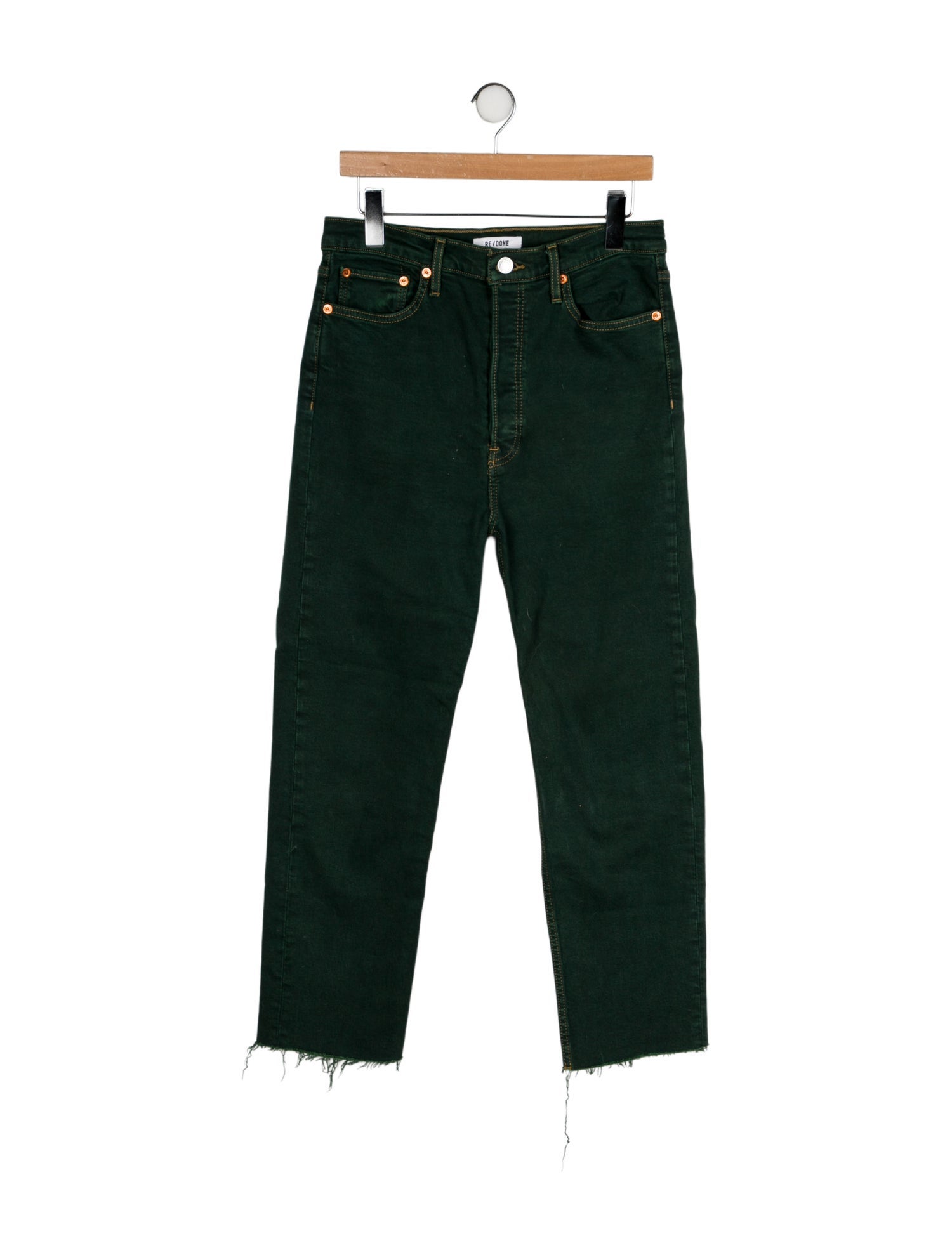 RE/DONE High-Rise Straight Leg Jeans