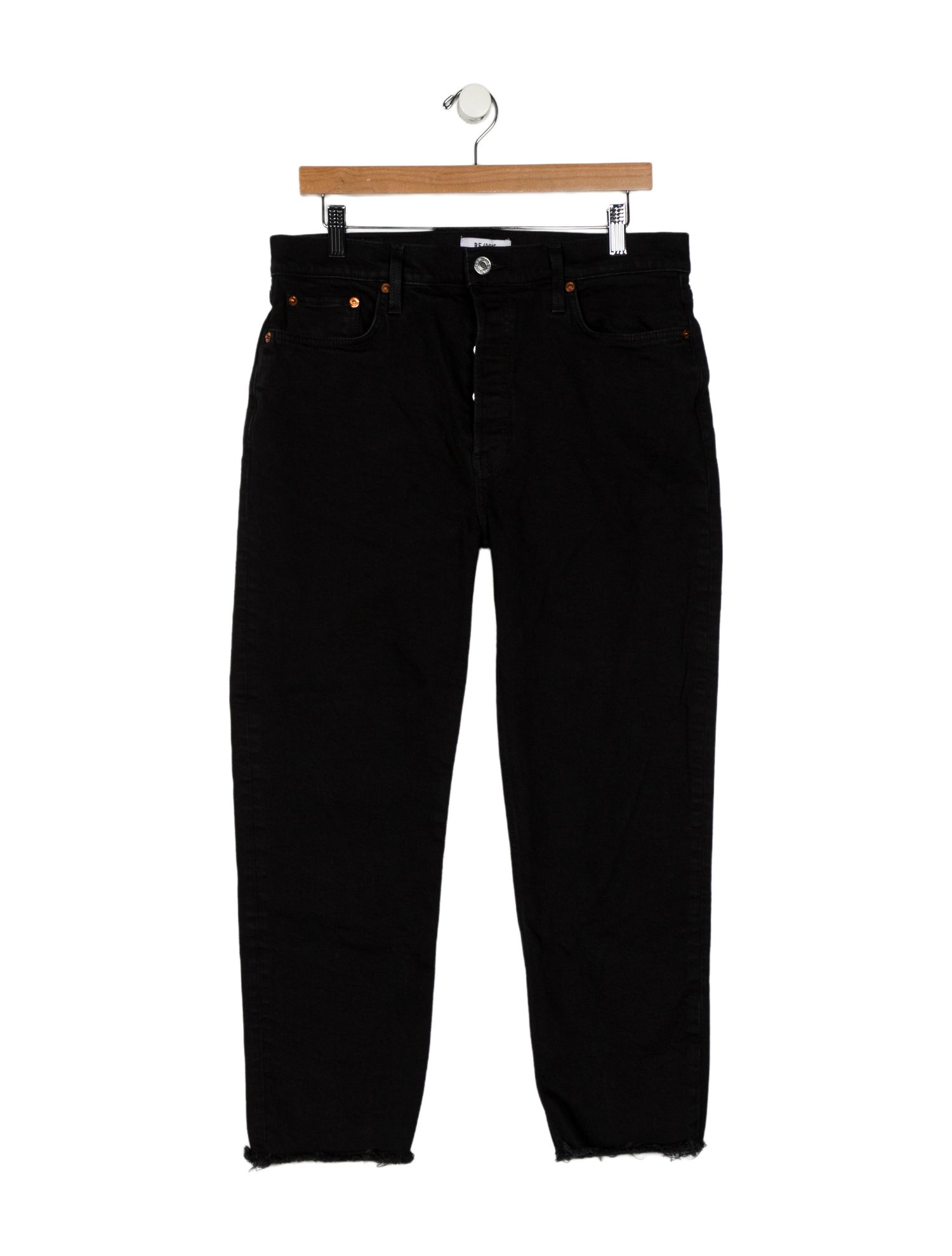 RE/DONE High-Rise Straight Leg Jeans