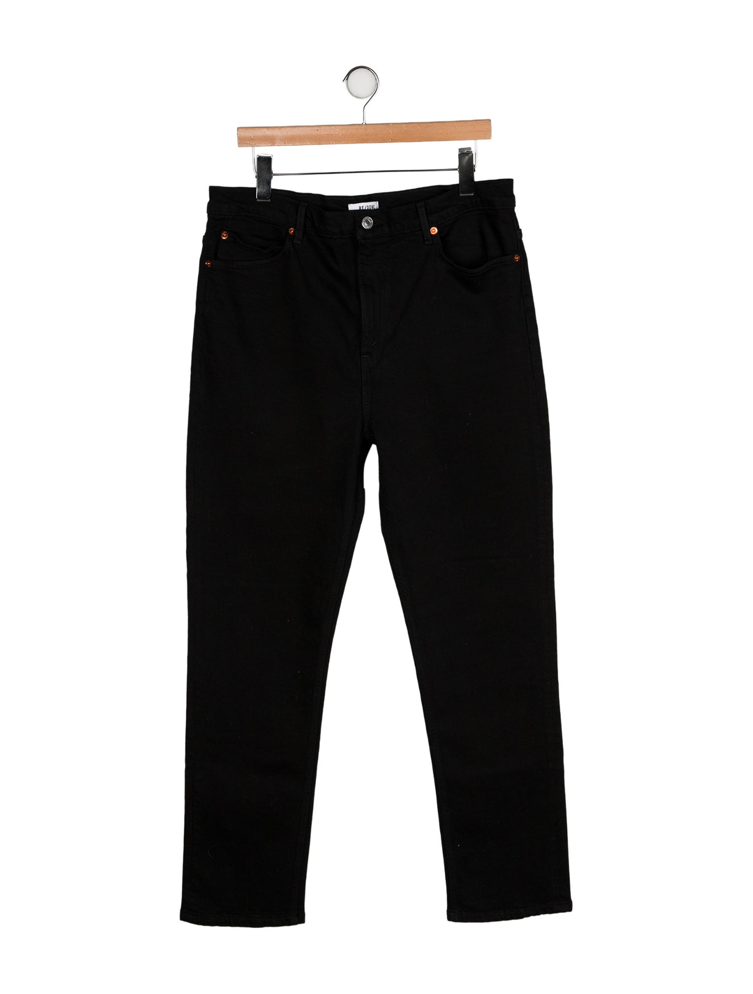 RE/DONE High-Rise Straight Leg Jeans
