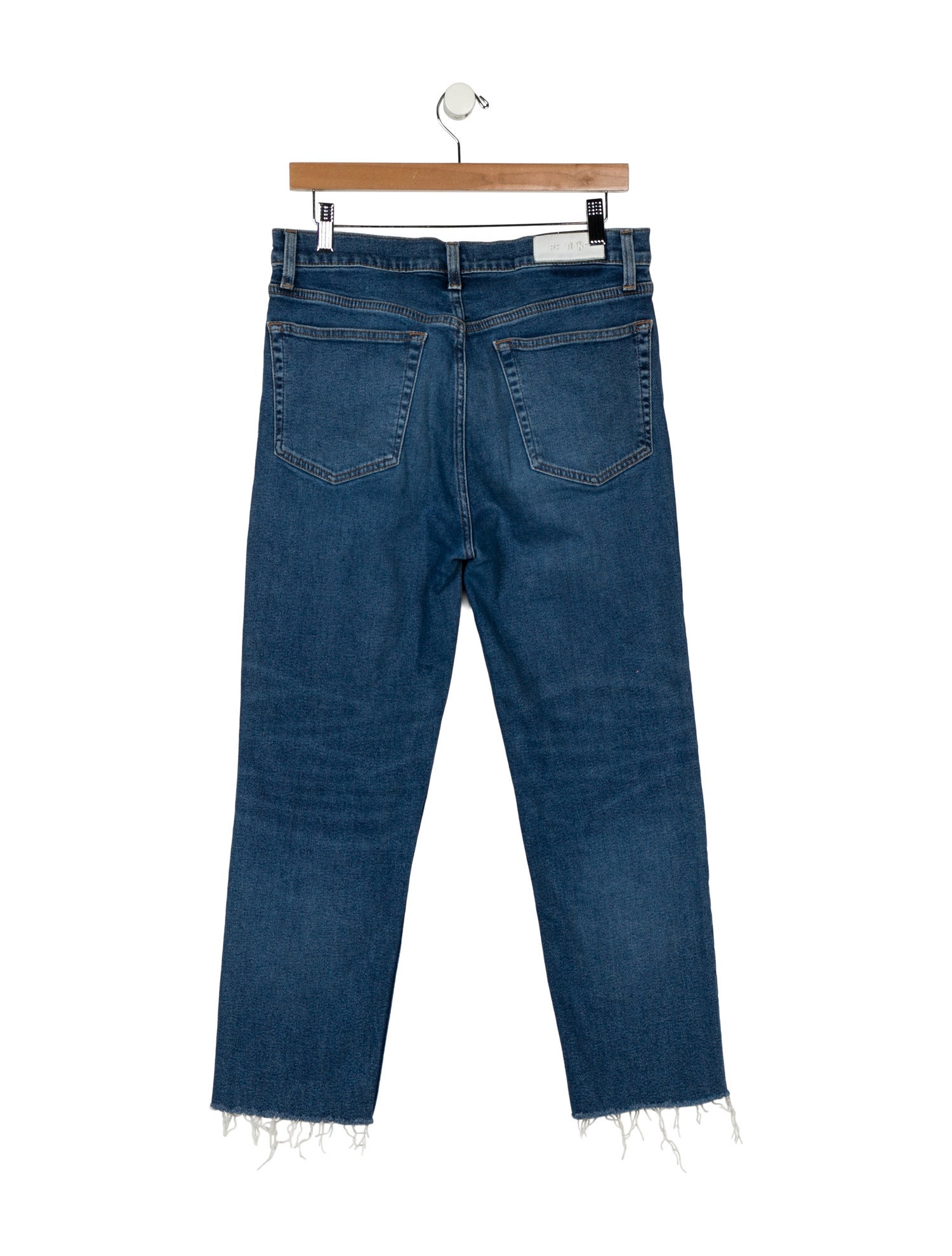 RE/DONE High-Rise Straight Leg Jeans