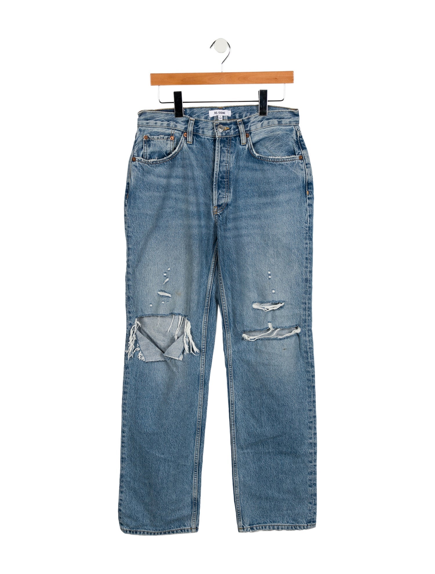 RE/DONE Mid-Rise Wide Leg Jeans