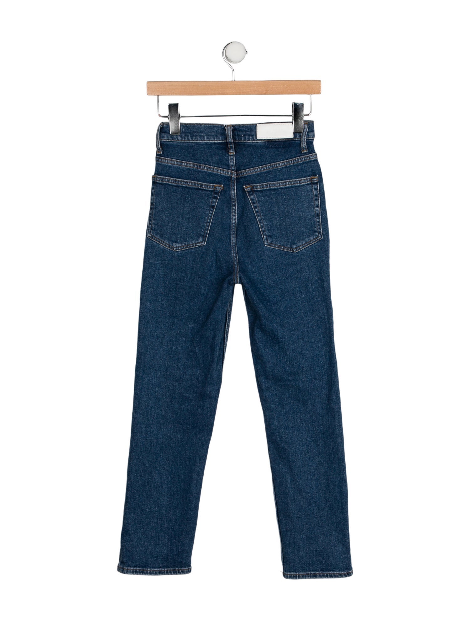 RE/DONE High-Rise Straight Leg Jeans