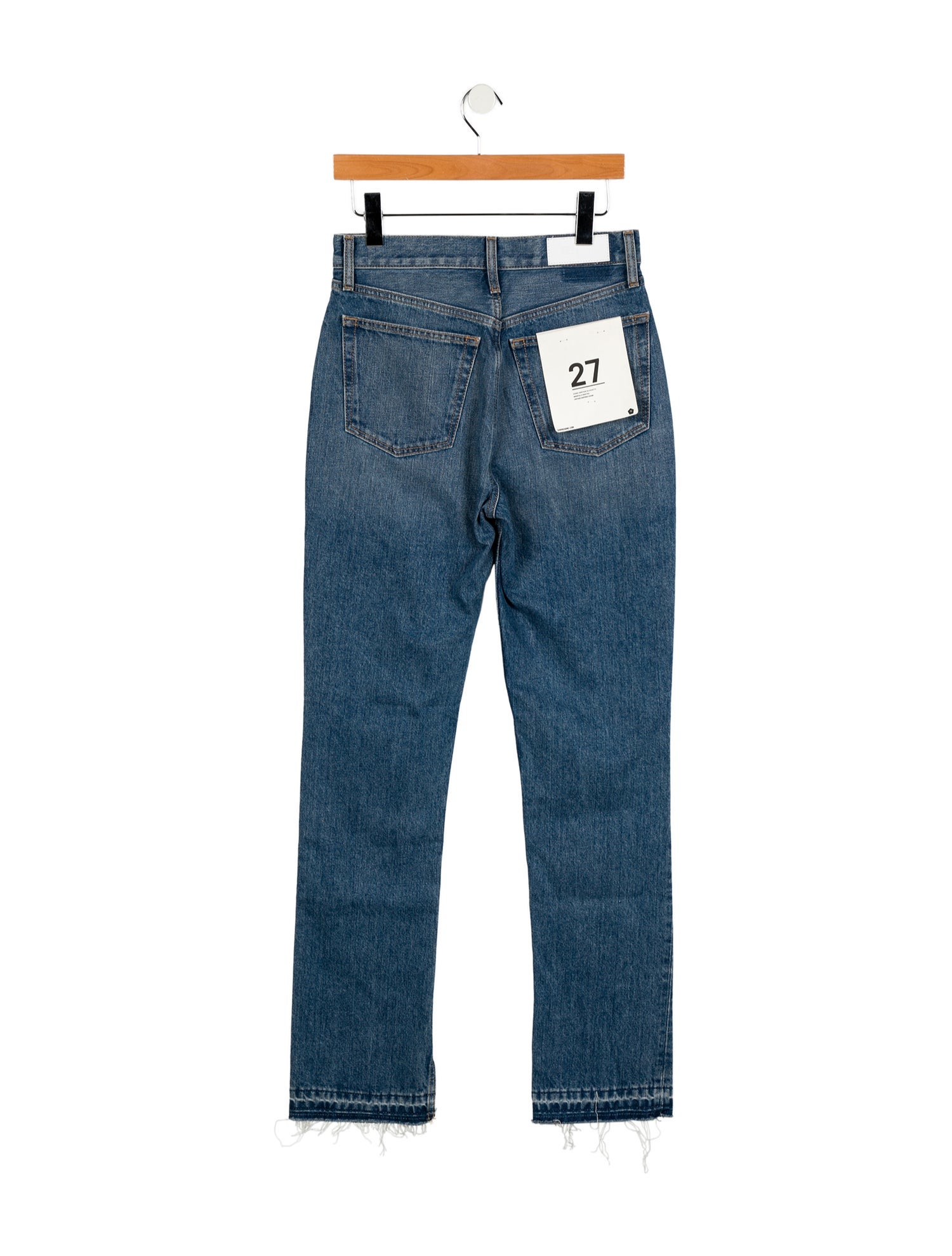 RE/DONE High-Rise Straight Leg Jeans