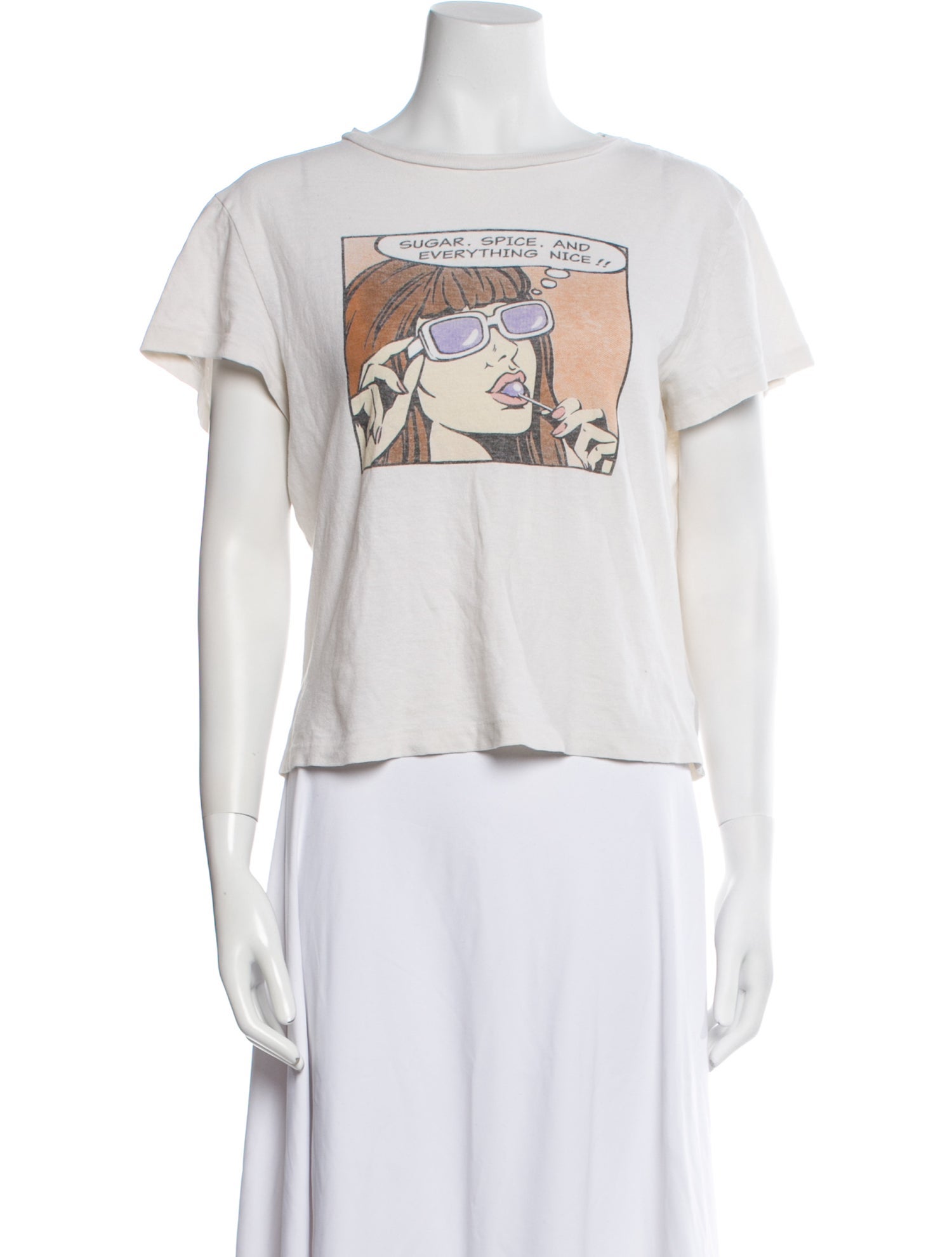 RE/DONE Graphic Print Crew Neck T-Shirt