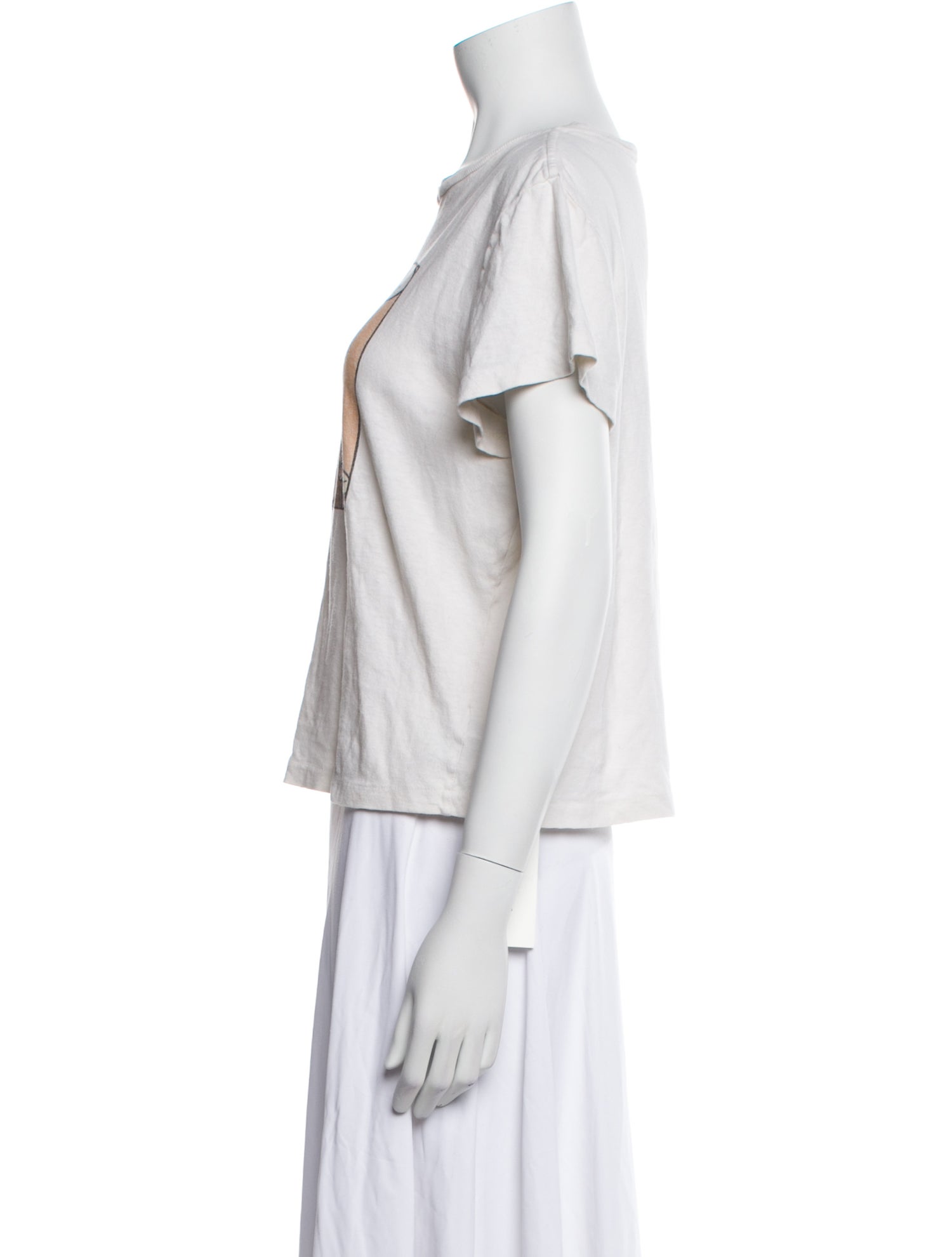 RE/DONE Graphic Print Crew Neck T-Shirt