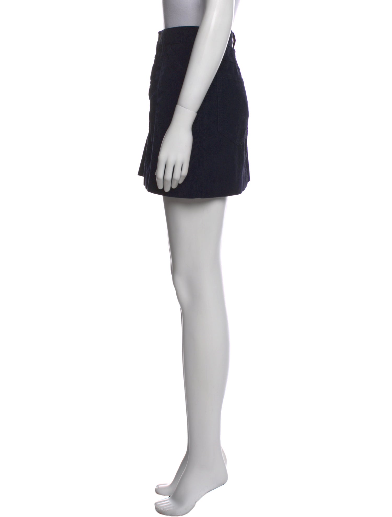 RE/DONE Raw-Edge Trim Mini Skirt