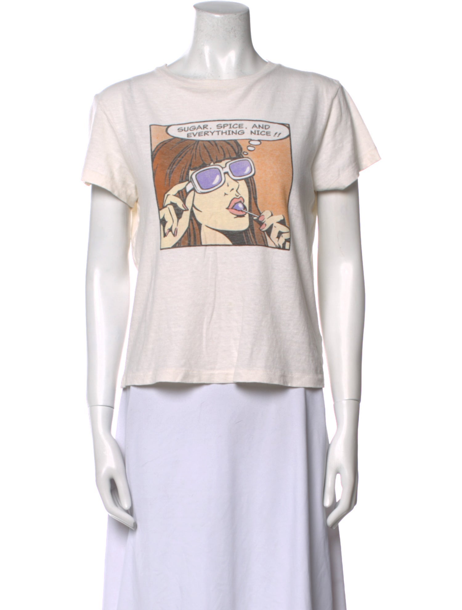 RE/DONE Graphic Print Crew Neck T-Shirt