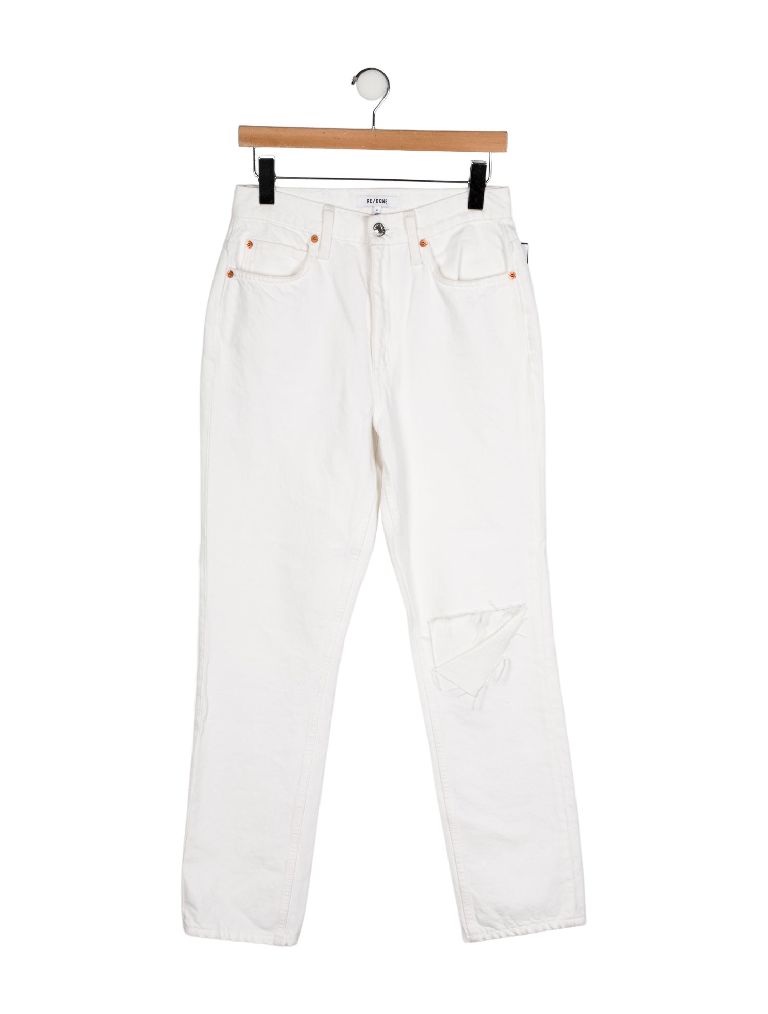 RE/DONE High-Rise Straight Leg Jeans