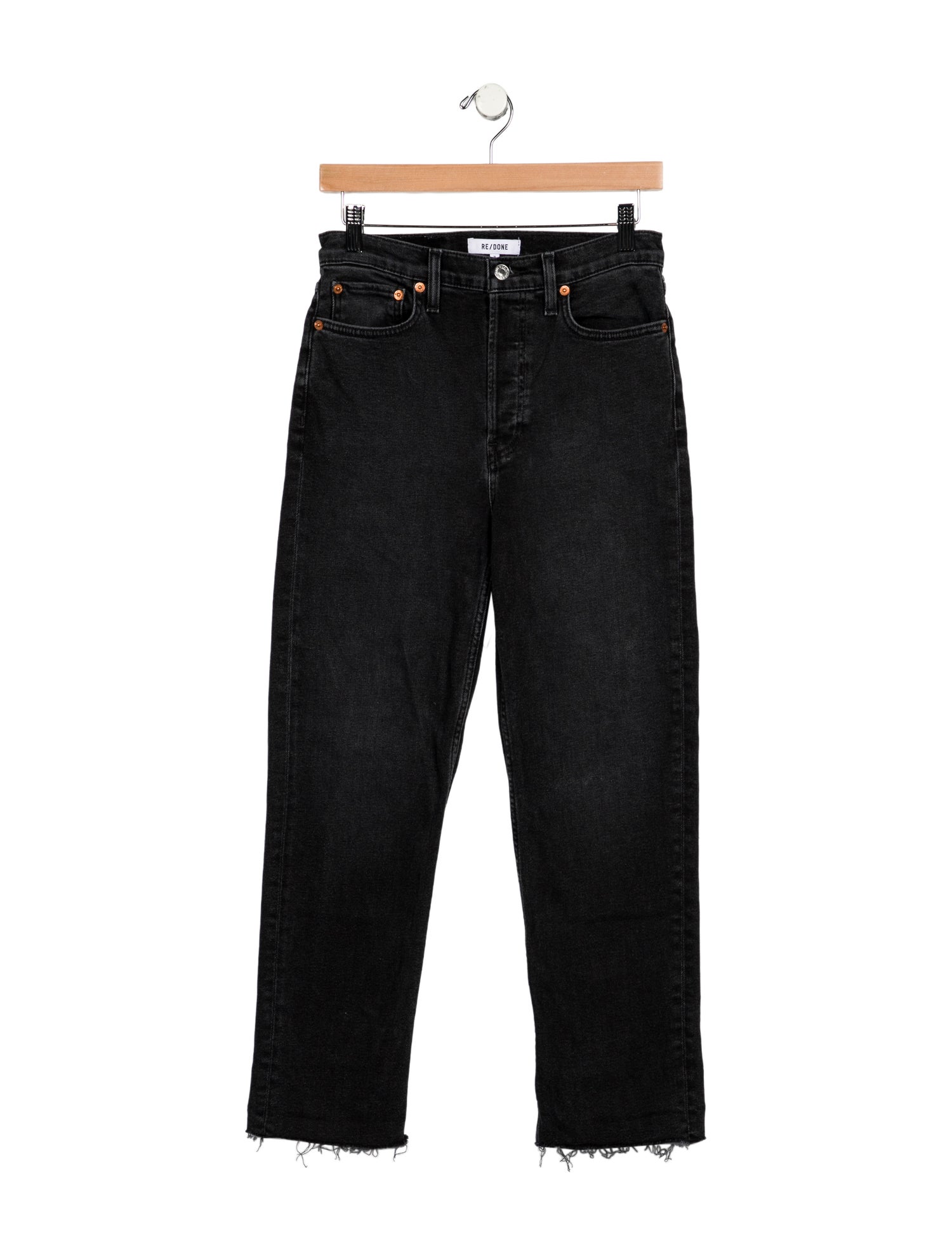 RE/DONE High-Rise Straight Leg Jeans
