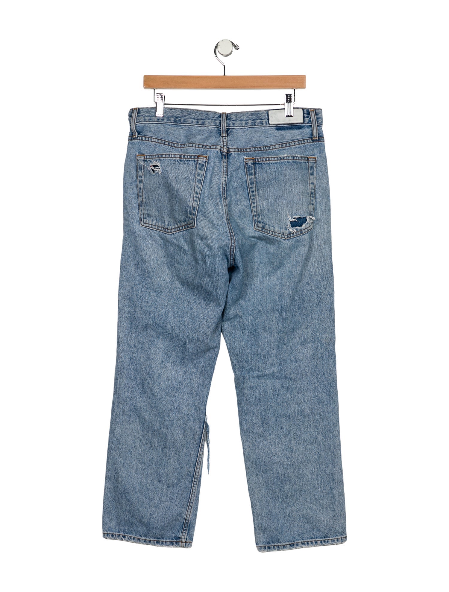 RE/DONE High-Rise Straight Leg Jeans