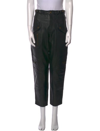 RE/DONE Leather Straight Leg Pants