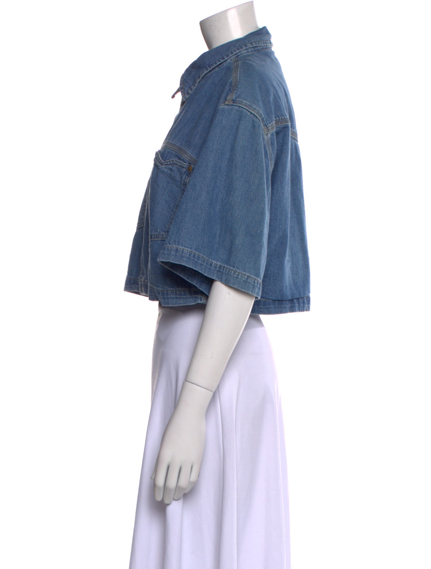 RE/DONE Short Sleeve Crop Top