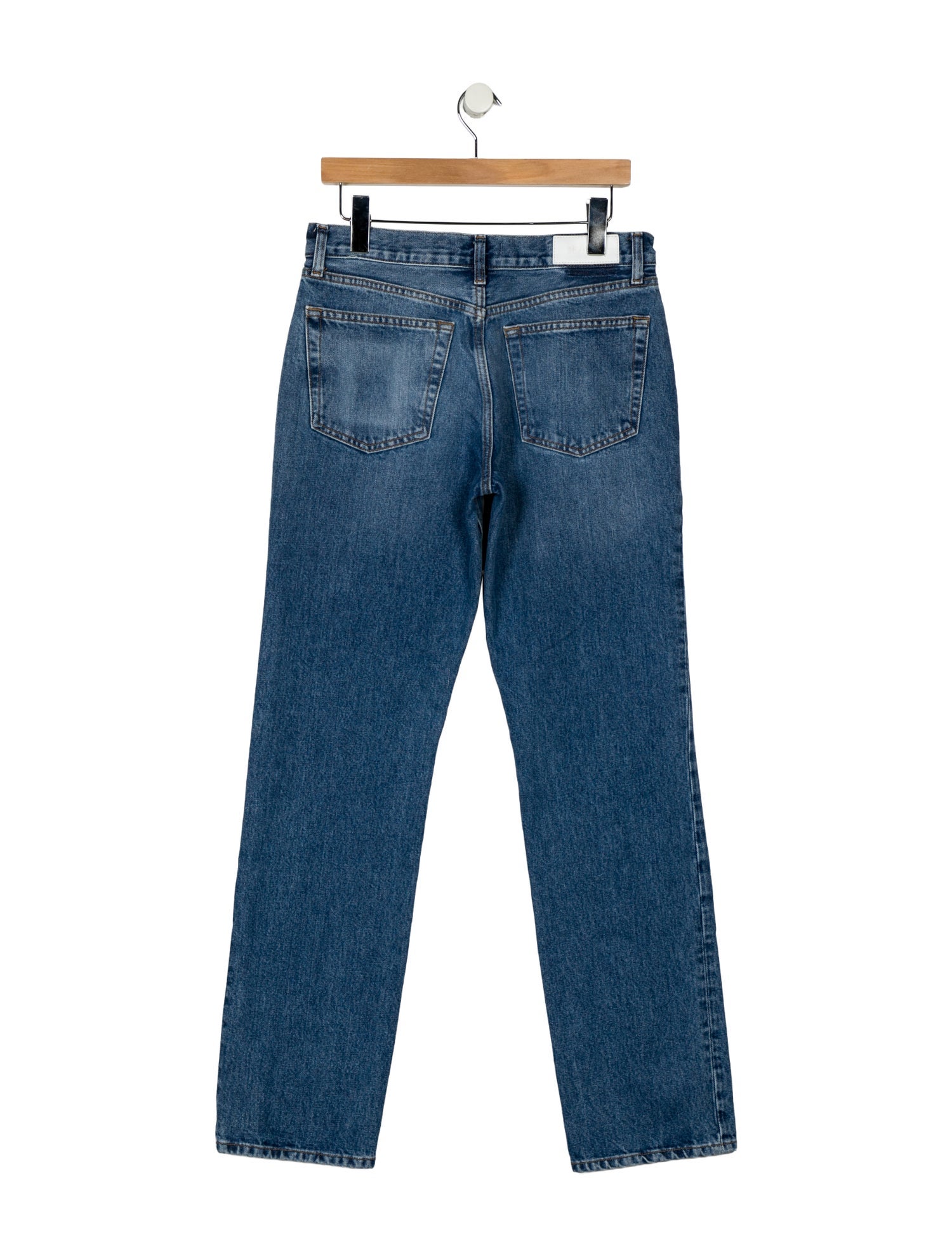 RE/DONE High-Rise Straight Leg Jeans