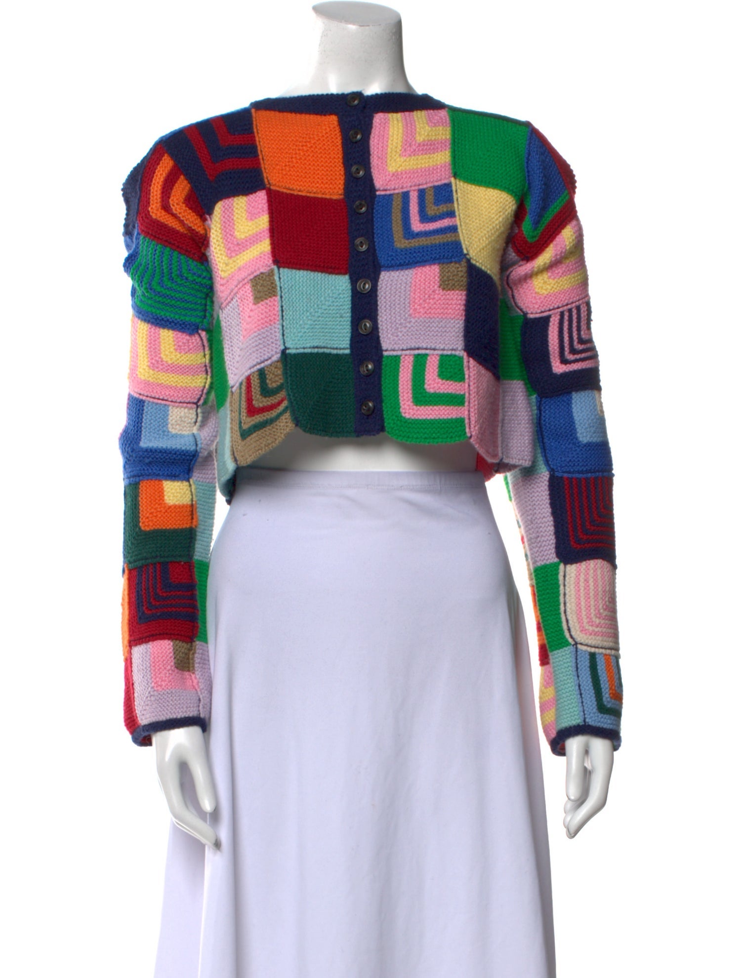 RE/DONE Printed Bateau Neckline Sweater