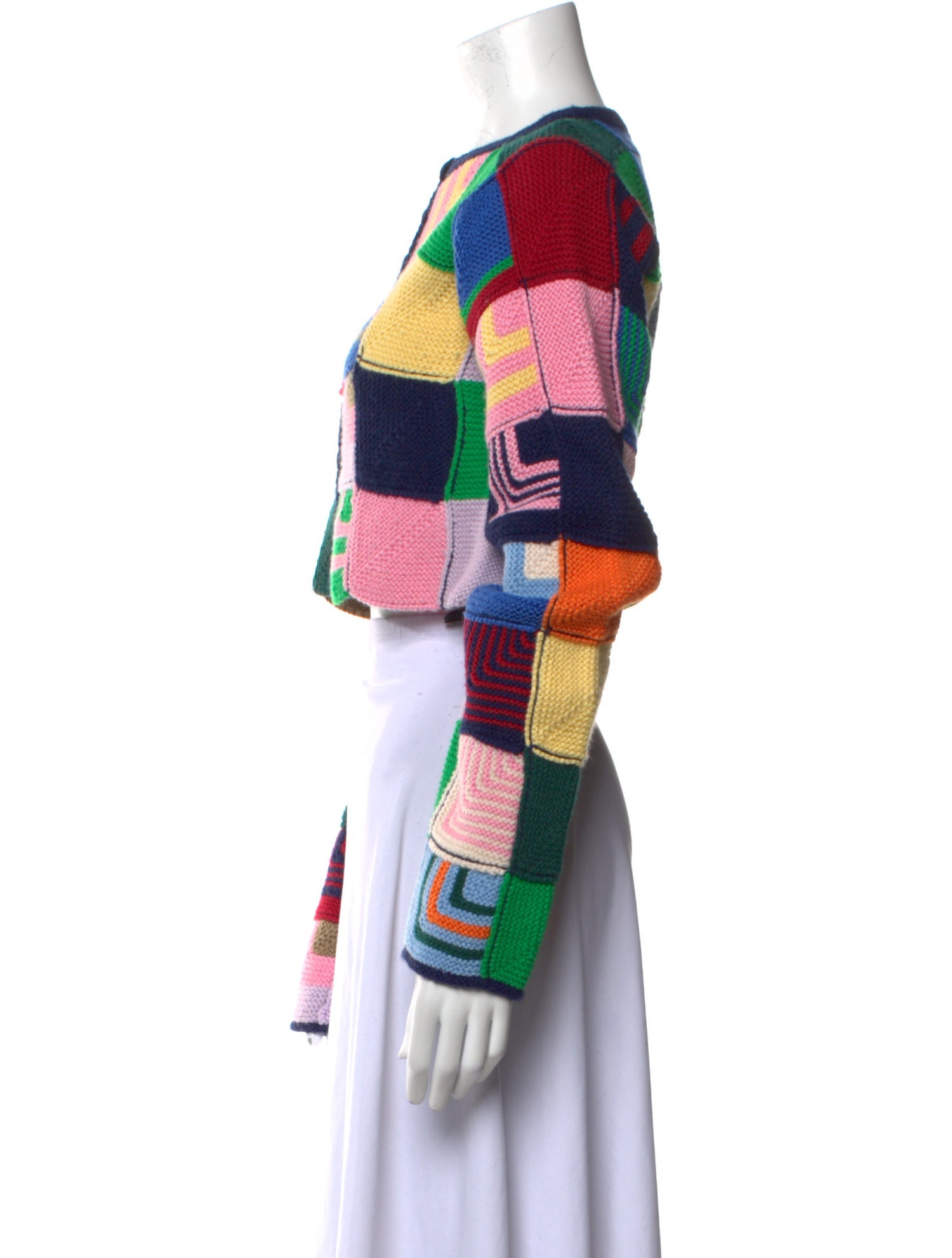 RE/DONE Printed Bateau Neckline Sweater