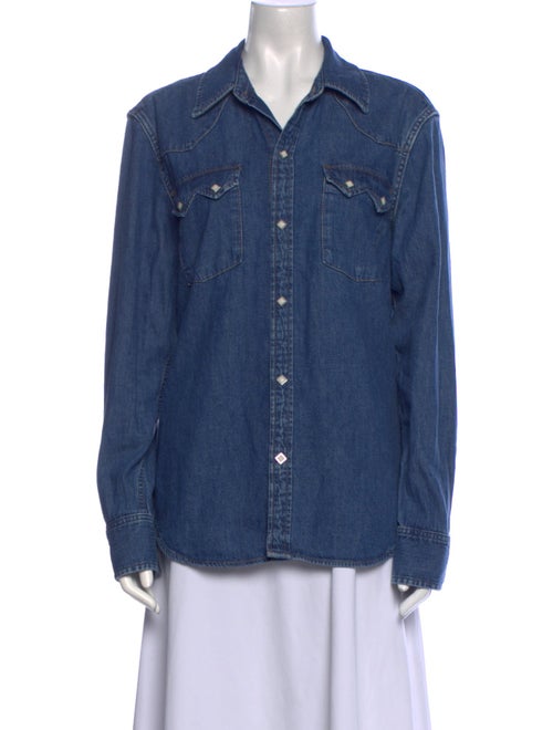 RE/DONE Long Sleeve Button-Up Top