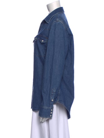 RE/DONE Long Sleeve Button-Up Top