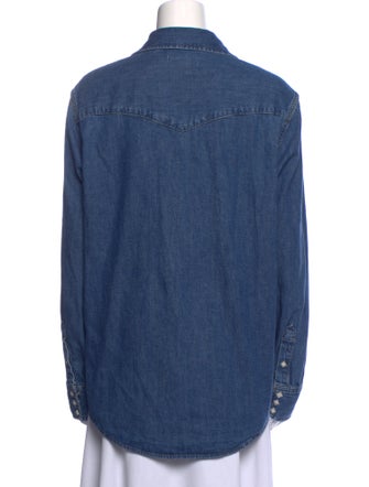 RE/DONE Long Sleeve Button-Up Top