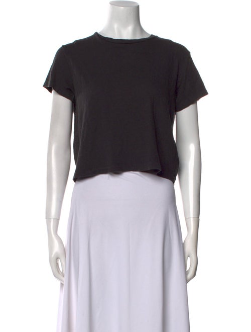 Re/Done x Hanes Bateau Neckline Short Sleeve Crop Top