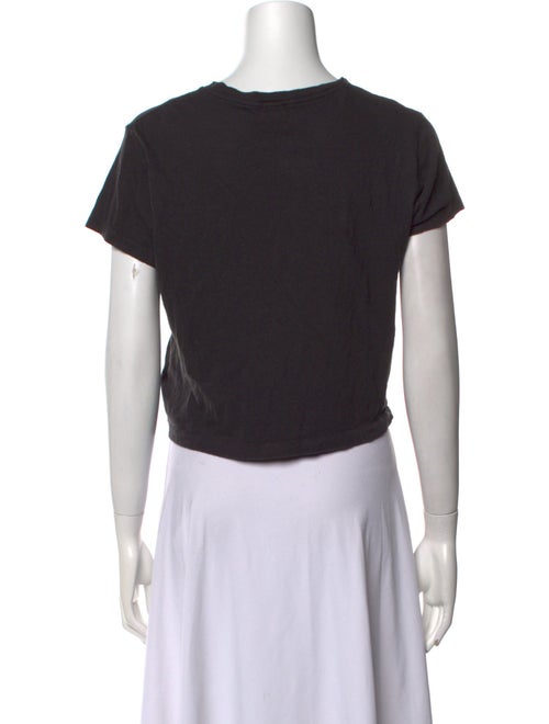 Re/Done x Hanes Bateau Neckline Short Sleeve Crop Top