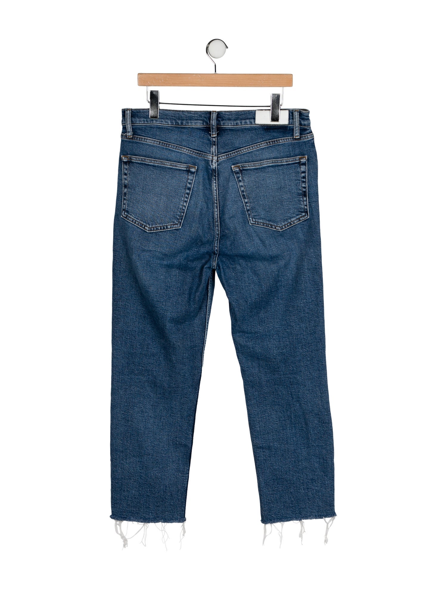 RE/DONE High-Rise Straight Leg Jeans