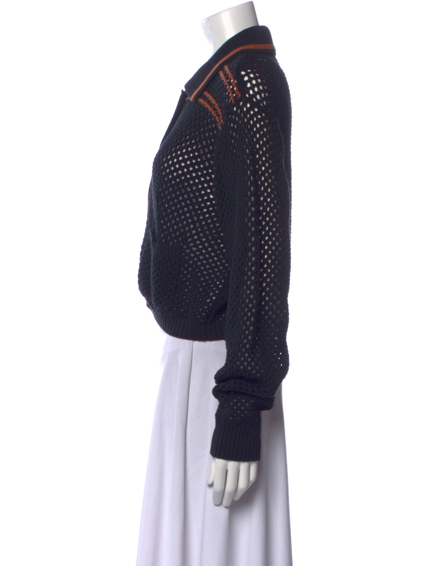 RE/DONE Colorblock Pattern Crew Neck Sweater