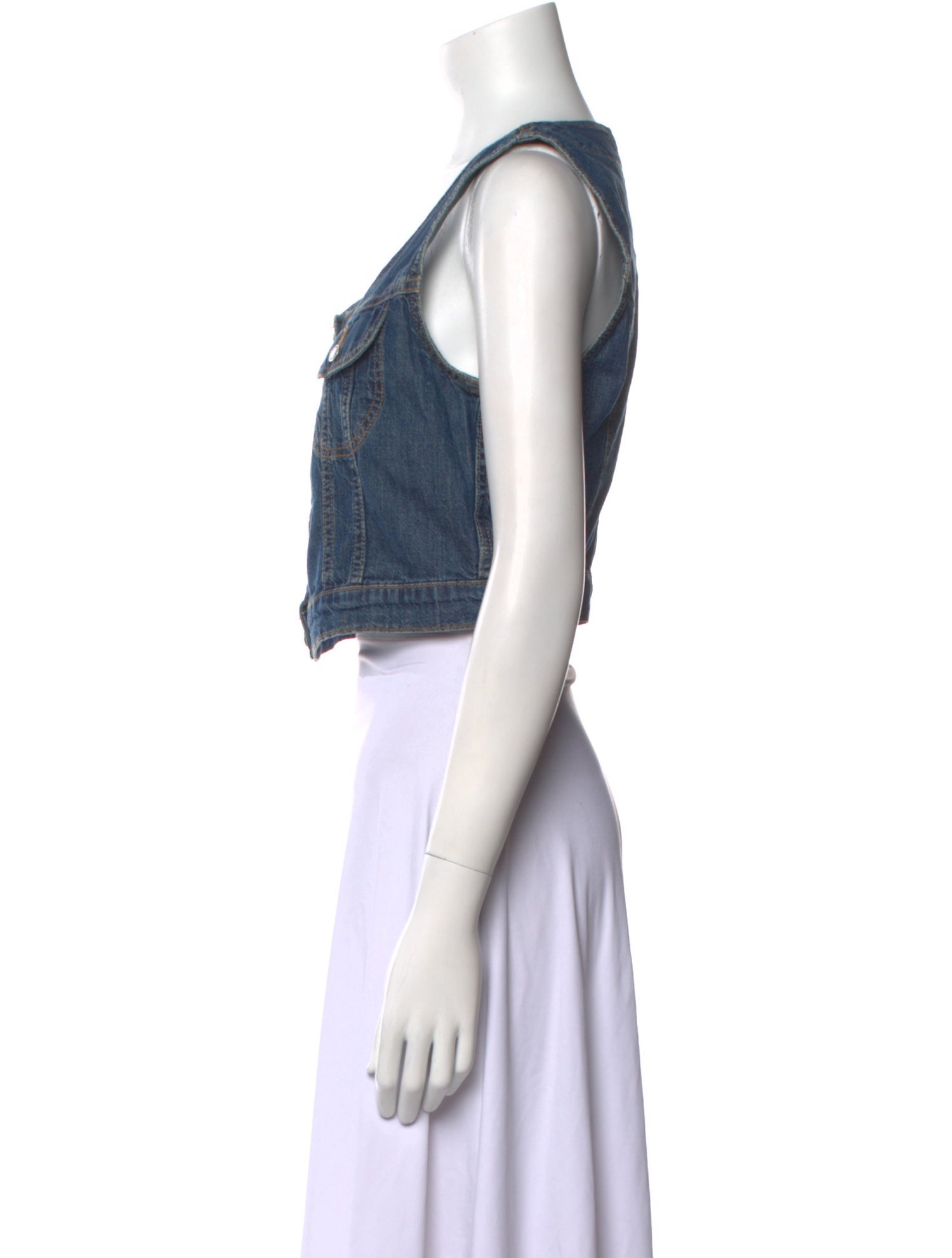 RE/DONE Printed Scoop Neck Crop Top w/ Tags