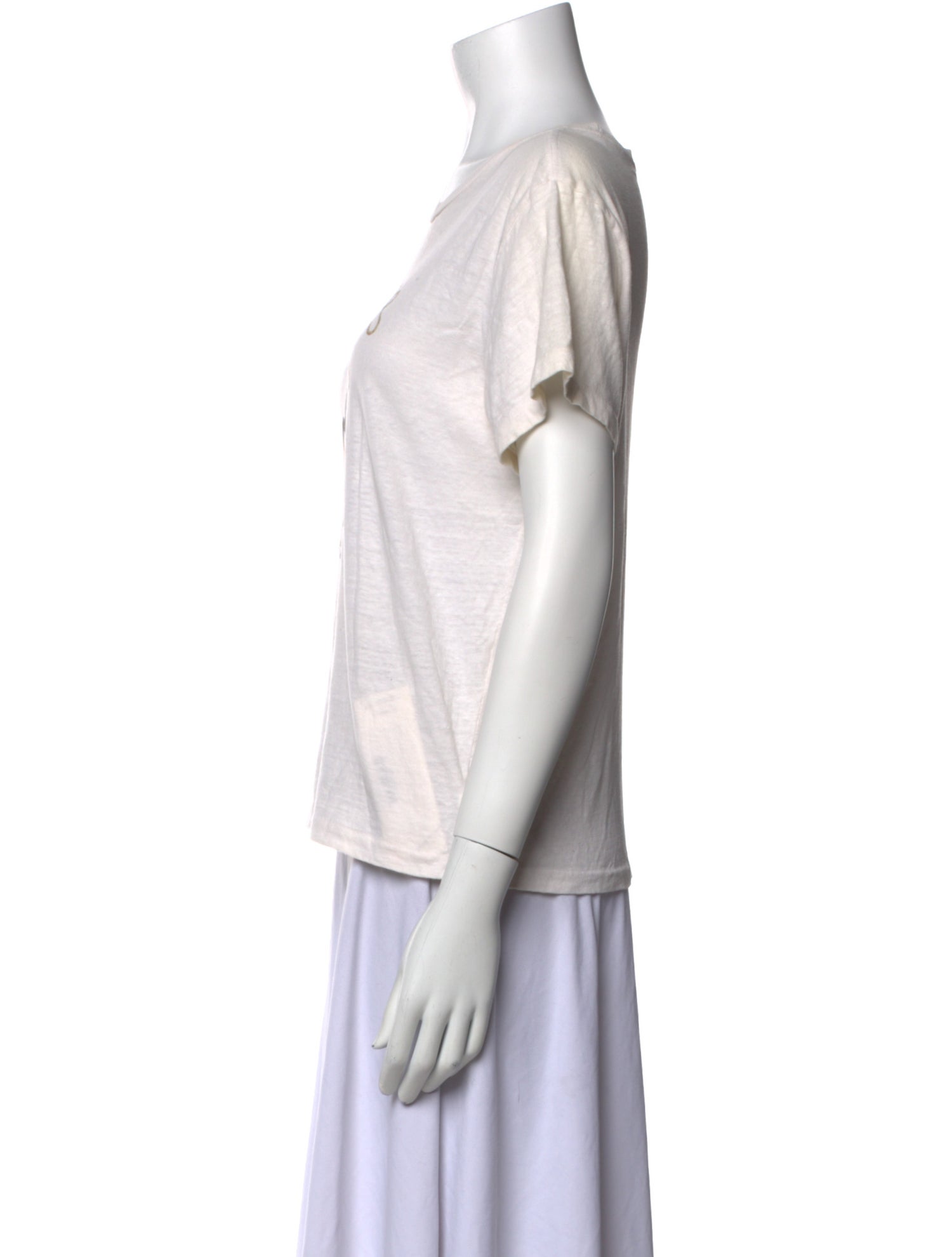 RE/DONE Graphic Print Scoop Neck T-Shirt