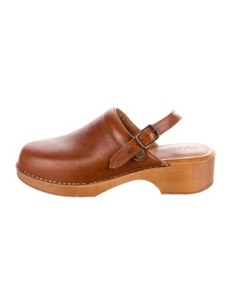 RE/DONE Leather Slingback Flats