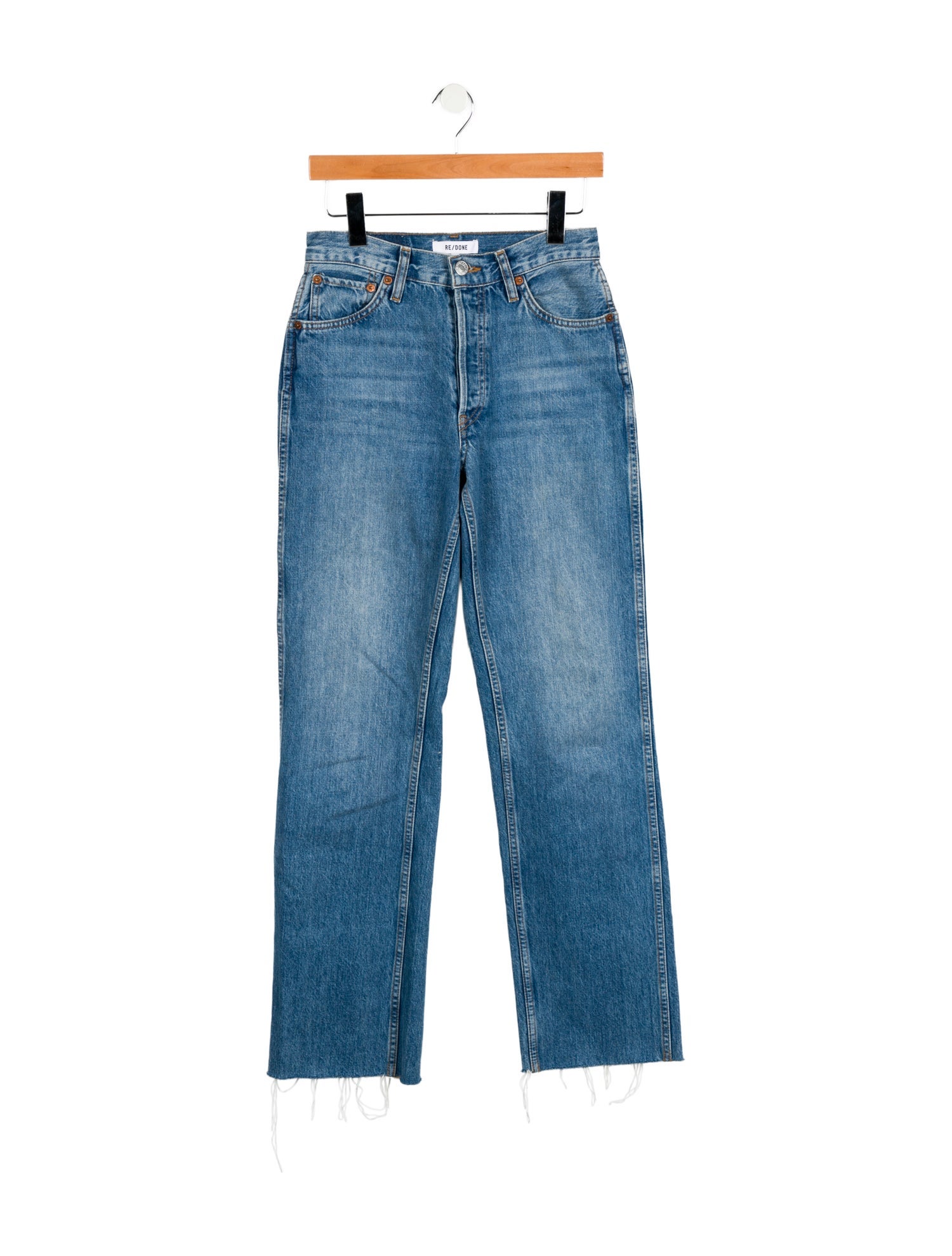 RE/DONE Mid-Rise Straight Leg Jeans