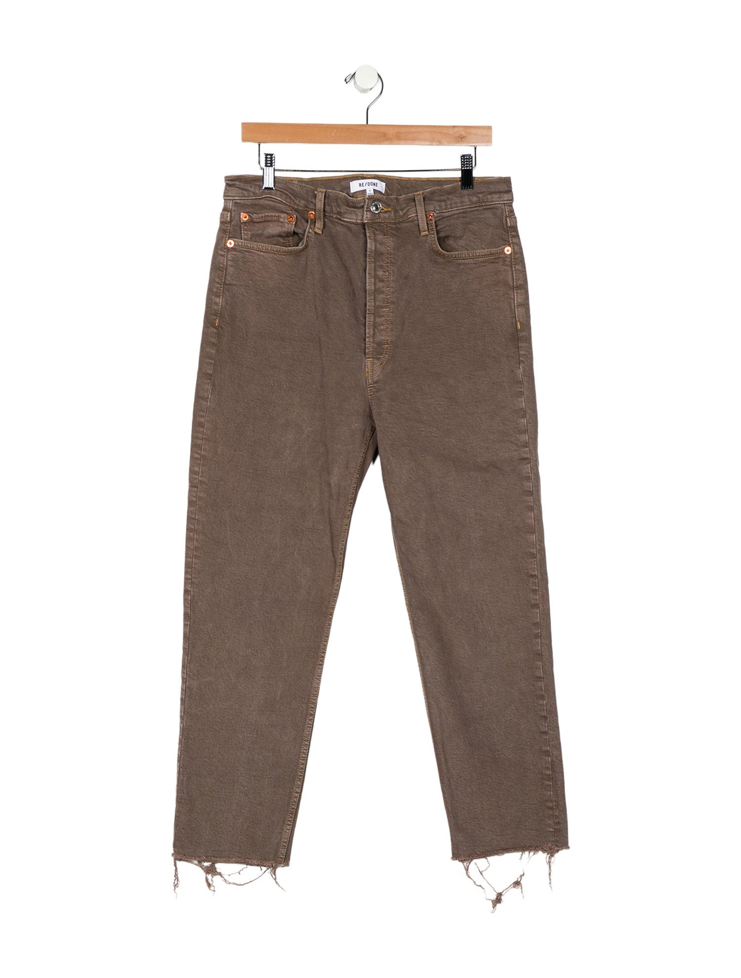 RE/DONE High-Rise Straight Leg Jeans