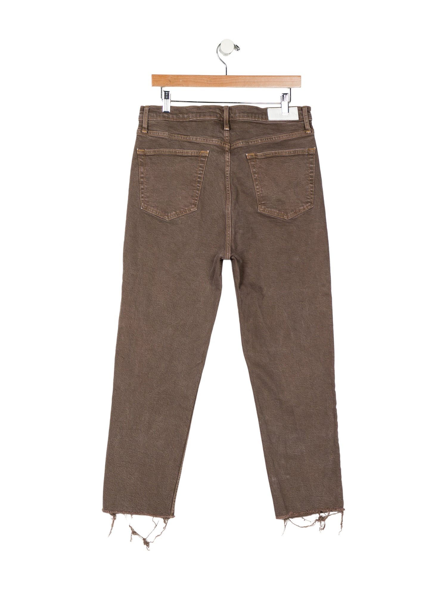 RE/DONE High-Rise Straight Leg Jeans