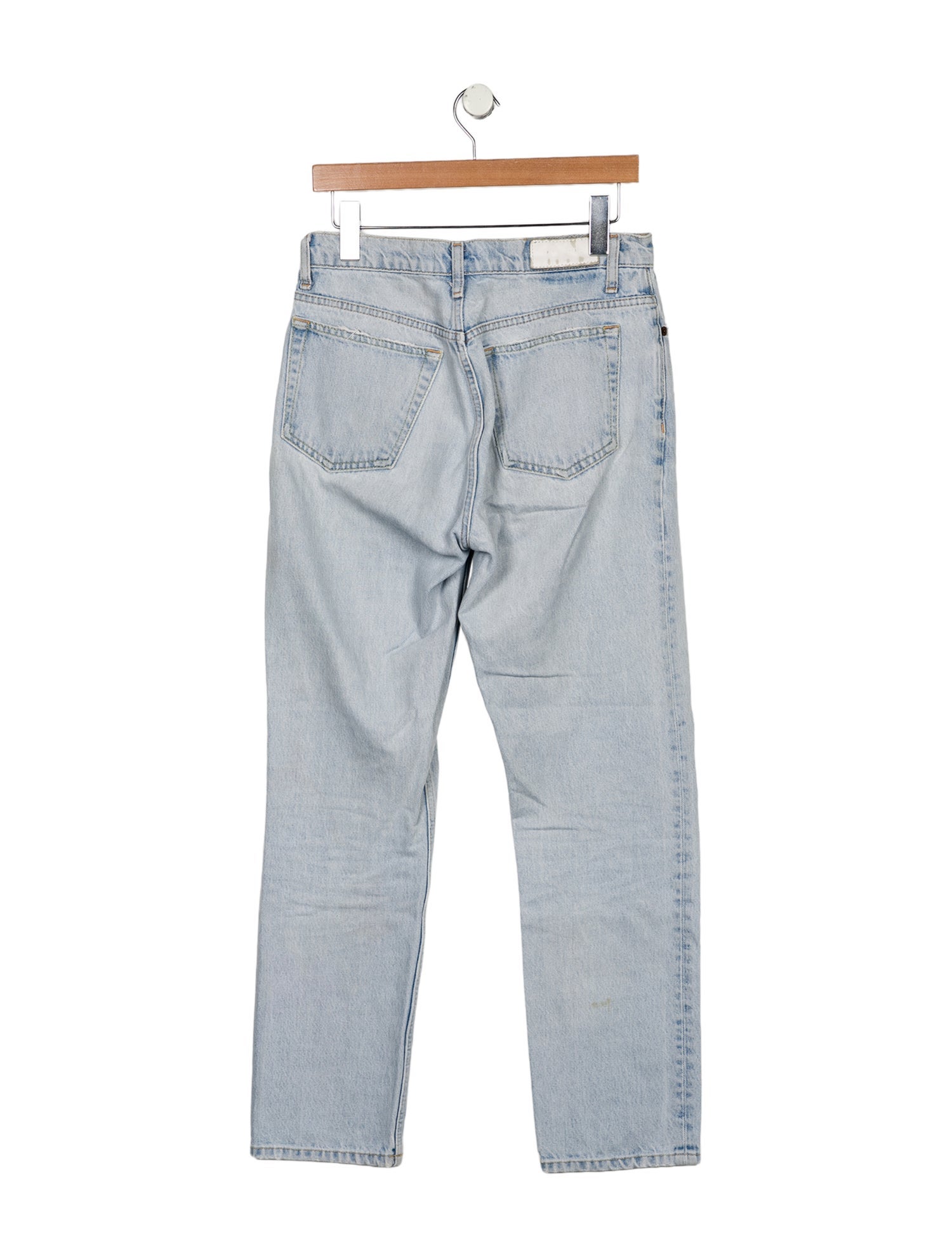 RE/DONE High-Rise Straight Leg Jeans