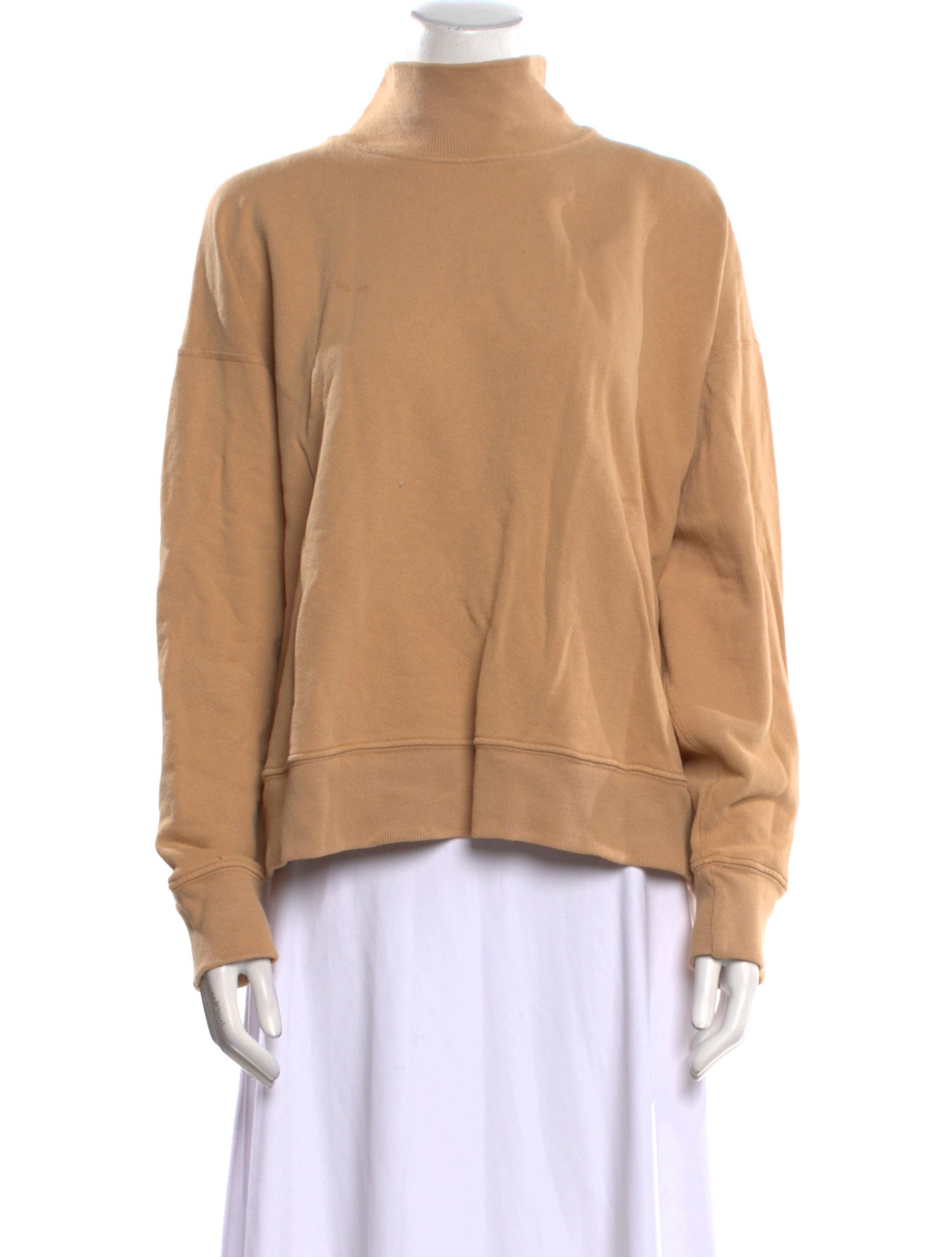 RE/DONE Mock Neck Long Sleeve Sweatshirt