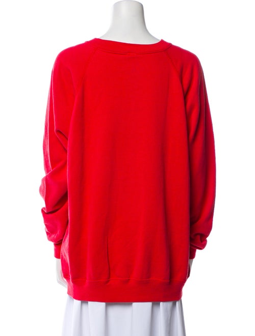 RE/DONE Graphic Print Crew Neck Sweatshirt