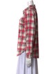 RE/DONE Plaid Print Long Sleeve Button-Up Top