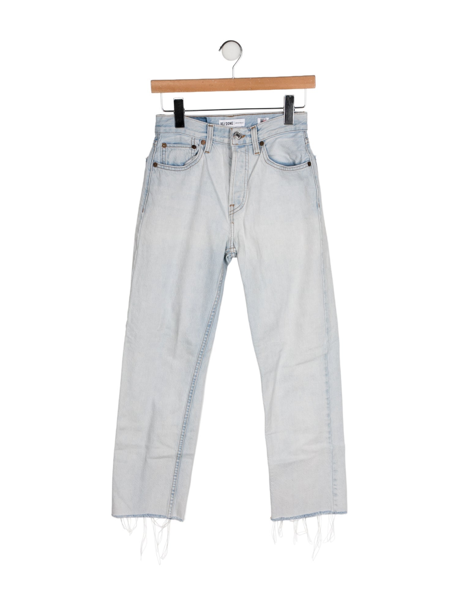 RE/DONE Mid-Rise Straight Leg Jeans