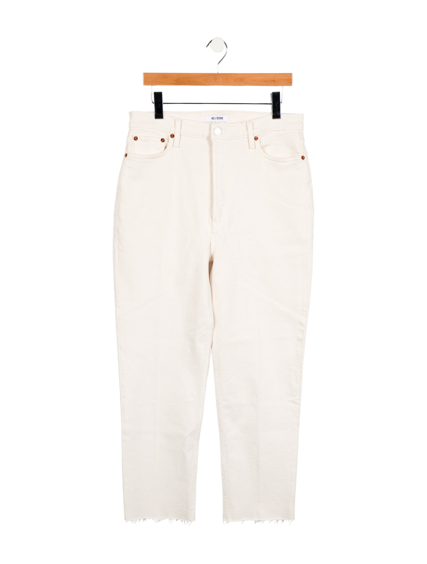 RE/DONE High-Rise Straight Leg Jeans