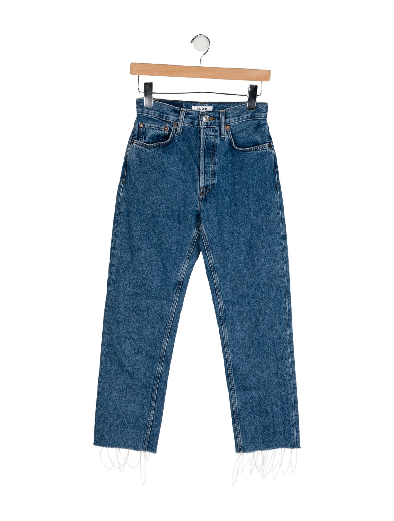 RE/DONE Mid-Rise Straight Leg Jeans