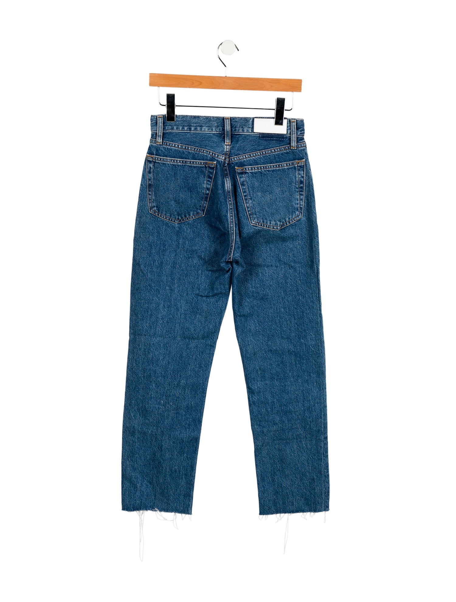 RE/DONE High-Rise Straight Leg Jeans