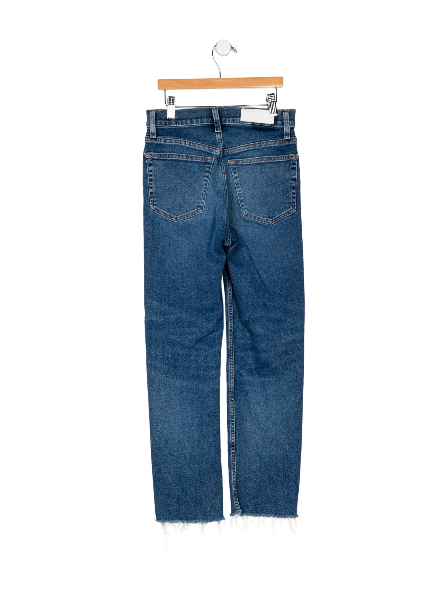 RE/DONE High-Rise Straight Leg Jeans
