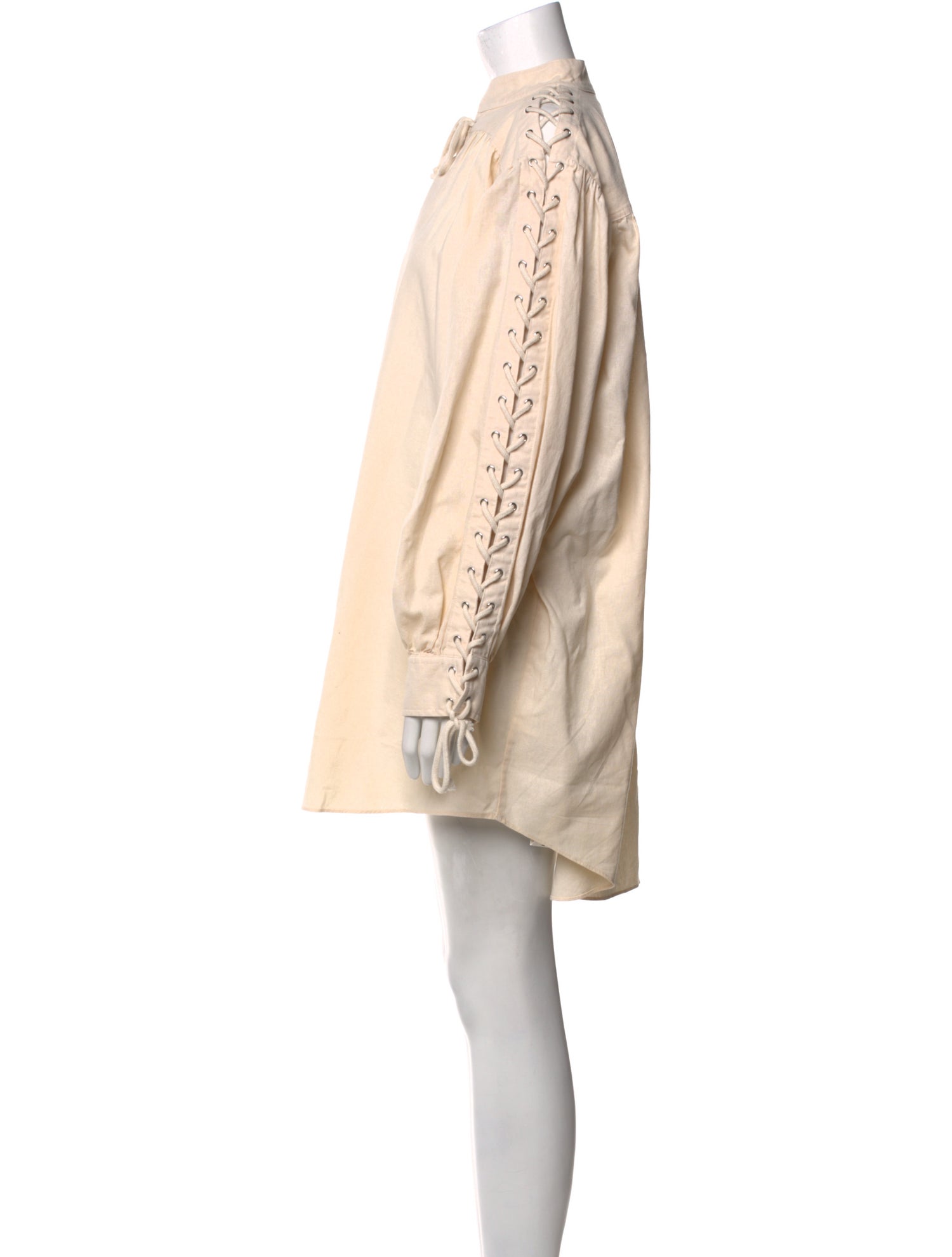 RE/DONE Mock Neck Mini Dress