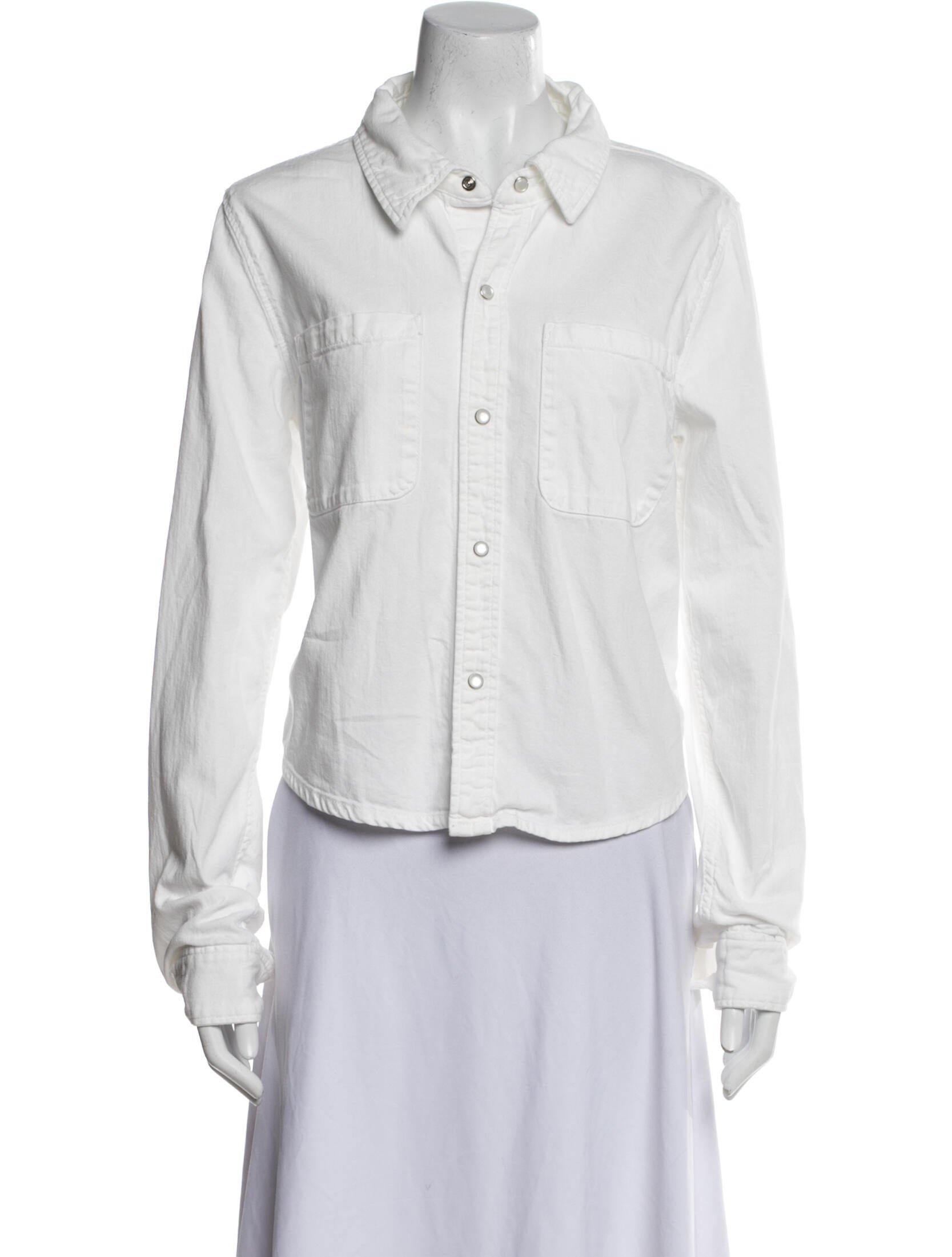 RE/DONE Long Sleeve Button-Up Top