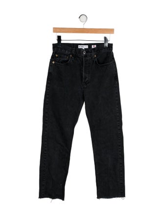 RE/DONE High-Rise Straight Leg Jeans