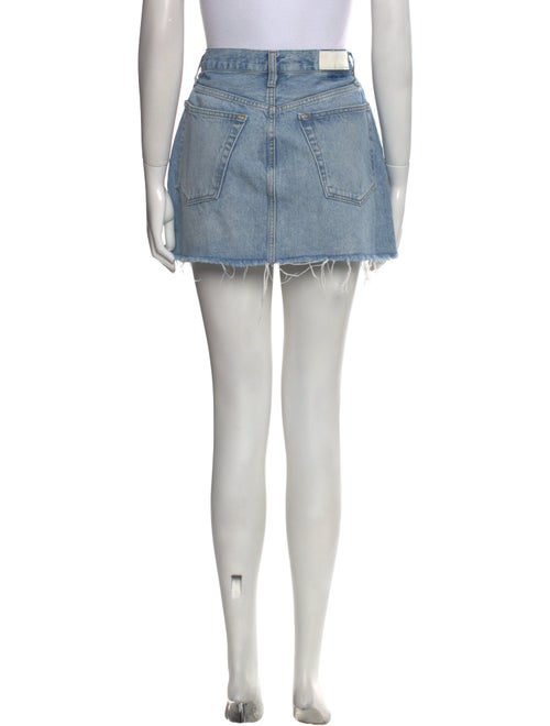 RE/DONE Raw-Edge Trim Mini Skirt
