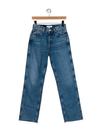 RE/DONE Mid-Rise Straight Leg Jeans