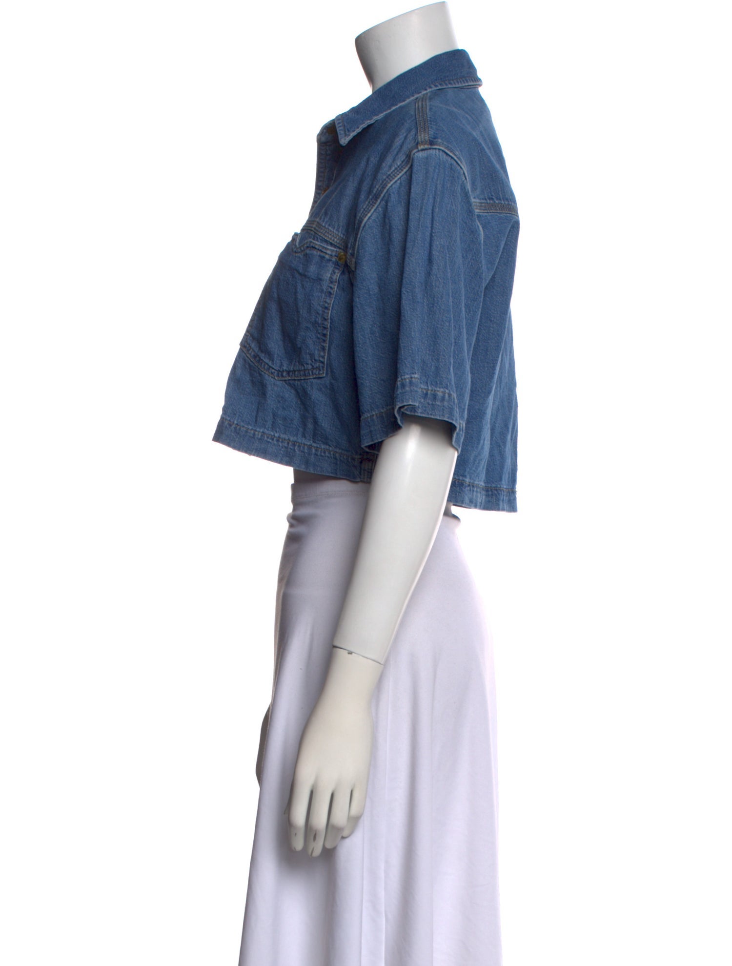 RE/DONE Short Sleeve Crop Top