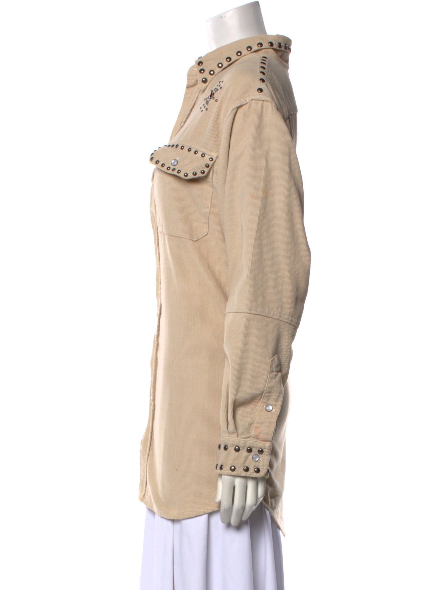 RE/DONE Long Sleeve Button-Up Top