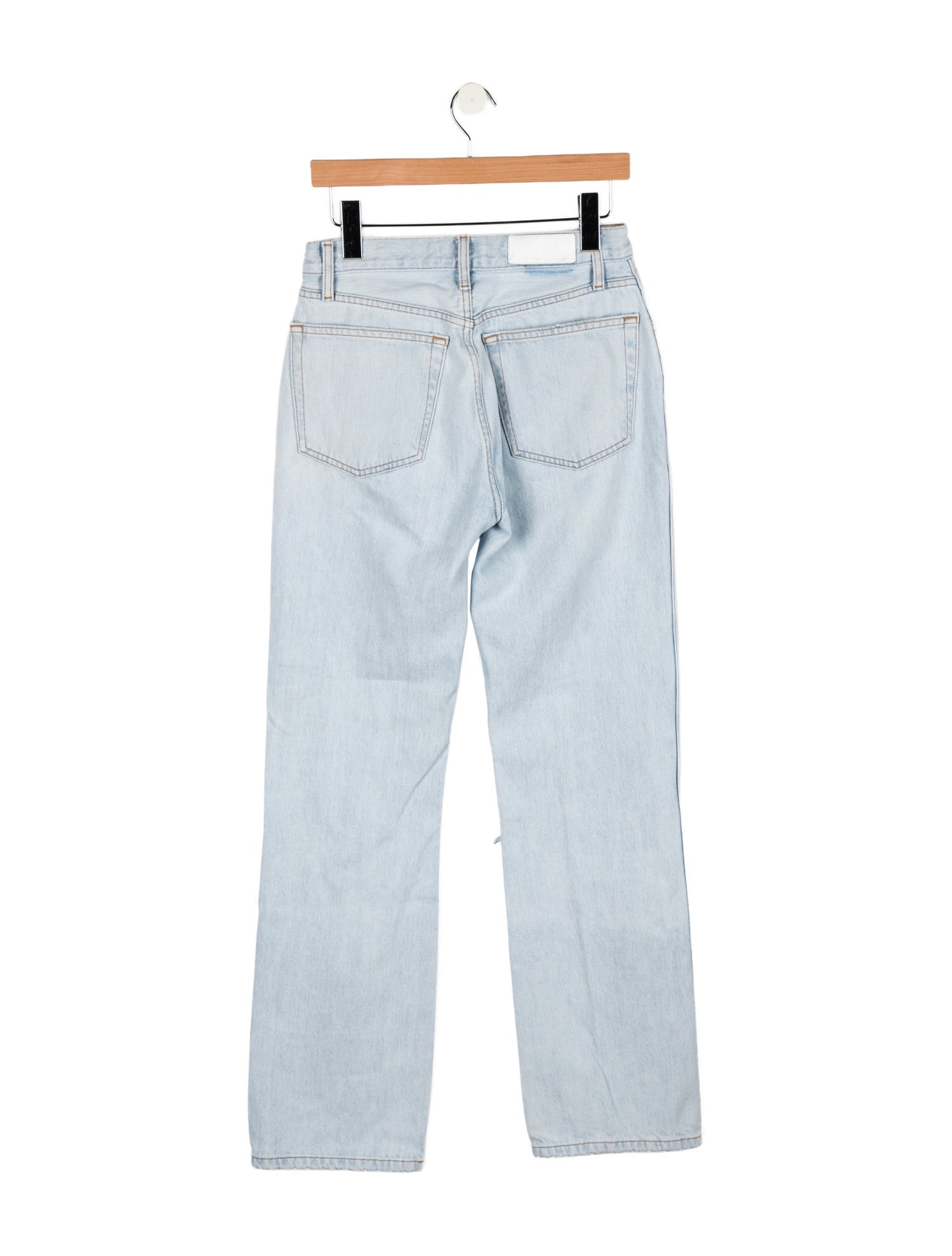 RE/DONE High-Rise Straight Leg Jeans